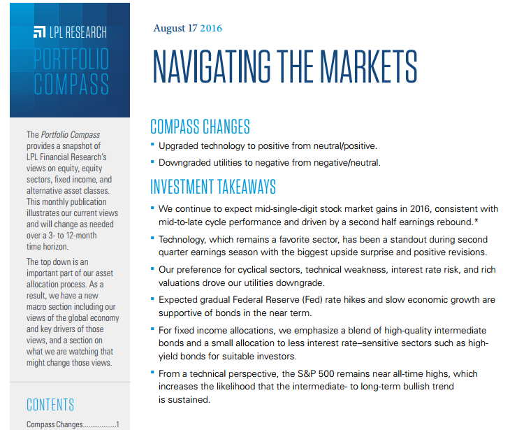 Where Did the August Volatility Go? | August 18, 2016